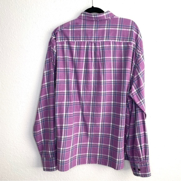 Peter Millar Purple Blue Sherbrook Check Stretch Cotton Button Down Shirt XXL - Picture 4 of 8